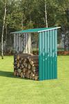 Living and Home Garden Outdoor Metal Firewood Log Storage Shed thumbnail 1