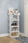 Living and Home 5 Tiers Shoe Rack Organizer Storage Wooden Stand Shelf thumbnail 1