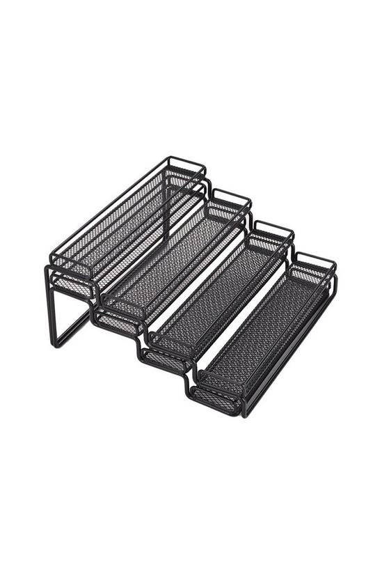 Living and Home 4 Tier Kitchen Expandable Spice Rack Cupboard Organiser Storage Holder For Cabinet 4
