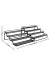 Living and Home 4 Tier Kitchen Expandable Spice Rack Cupboard Organiser Storage Holder For Cabinet thumbnail 6