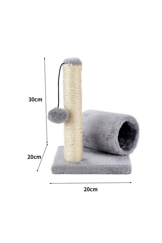 Living and Home Cat Scratching Post with Toys and Tunnel 3
