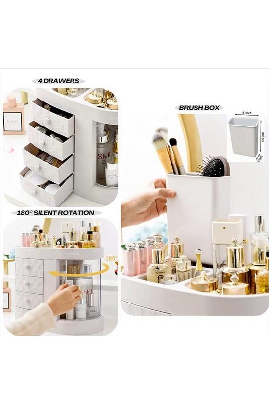 Living and Home Four Drawers Desktop Makeup Cosmetic Organizer 2