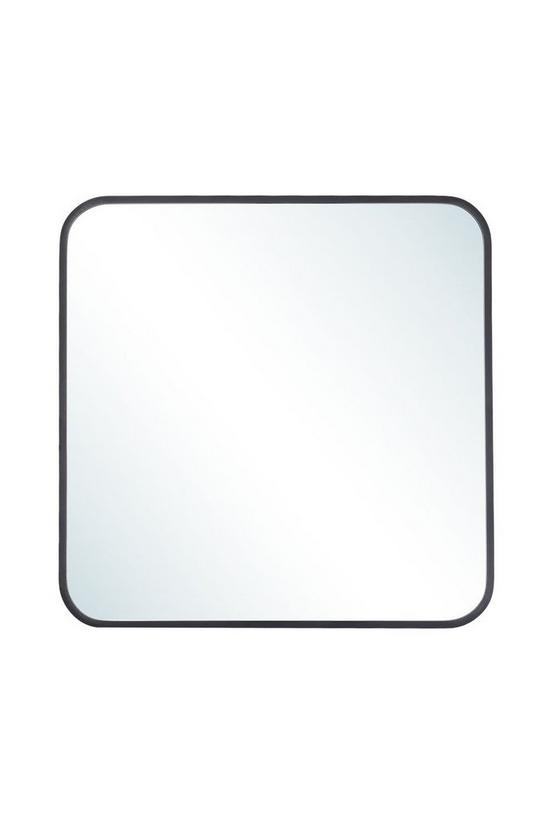 Living and Home Modern Square Wall Mirror With Aluminum Alloy Frame 3