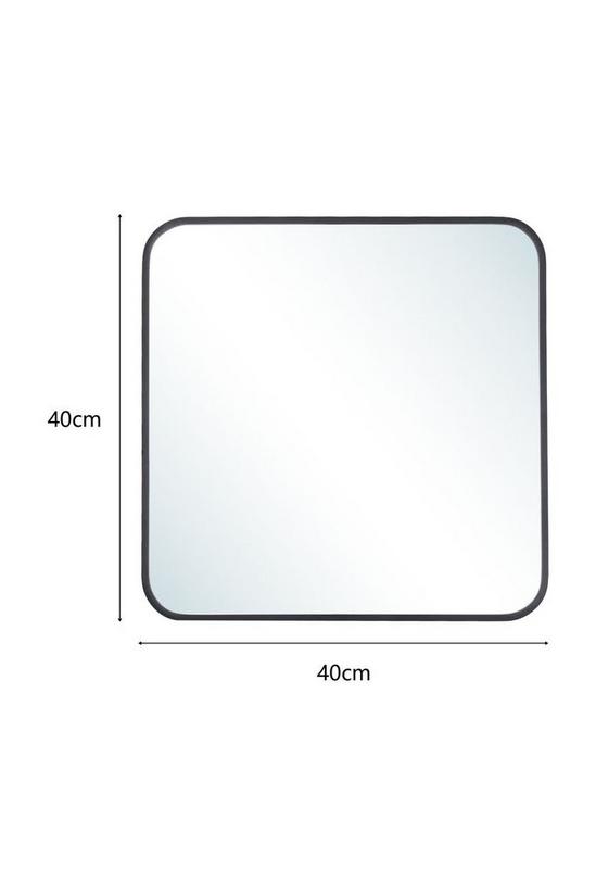Living and Home Modern Square Wall Mirror With Aluminum Alloy Frame 5
