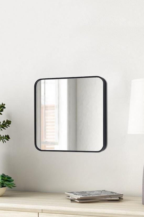 Living and Home Modern Square Wall Mirror With Aluminum Alloy Frame 6