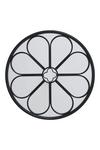 Living and Home Dia 60cm Metal Round Floral Art Deco Window Wall Mirror thumbnail 3