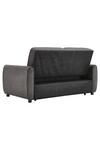 Living and Home 2 Seater Convertible Linen Sofa Pull Out Sofa Bed with Pillow thumbnail 4