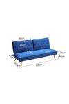Living and Home 2-Seater Sofa Convertible Upholstered Sofa Bed thumbnail 6