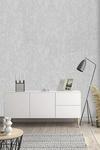 Living and Home 9.5M x 53Cm Plain Grey Non-Woven Embossed Wallpaper Roll thumbnail 1