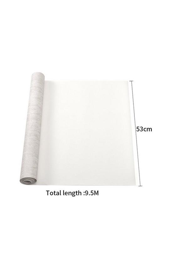 Living and Home 9.5M x 53Cm Plain Grey Non-Woven Embossed Wallpaper Roll 3