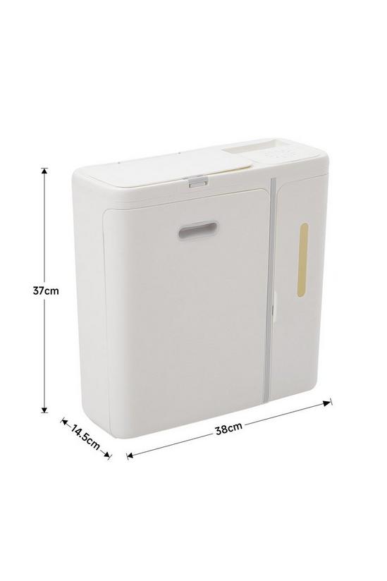 Living and Home Multifunction Slim Hanging Detachable Waste Bin Dustbin Kitchen Bathroom Trash Can with Lid 6