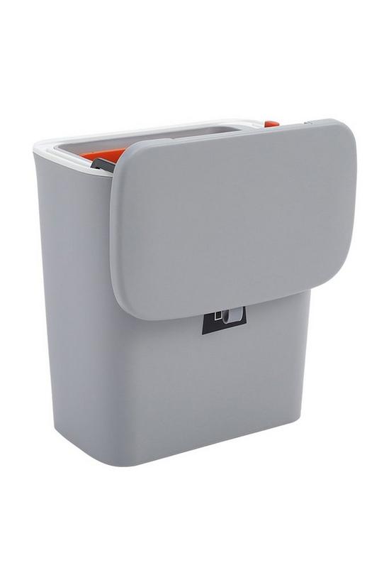 Living and Home 9L Hanging Waste Bin Inner bucket Trash Can With Sliding Lid Kitchen Bathroom 3