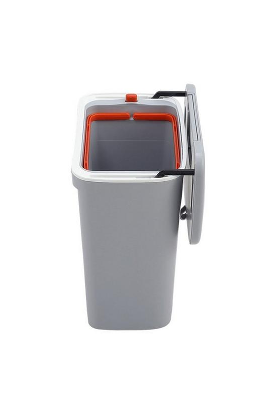 Living and Home 9L Hanging Waste Bin Inner bucket Trash Can With Sliding Lid Kitchen Bathroom 4