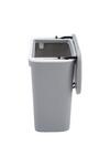 Living and Home 9L Hanging Waste Bin Dustbin Wall-Mounted Trash Can with Lid and Pressure Ring Kitchen Bathroom thumbnail 3