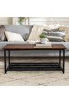 Living and Home 2 Tiers Side End Coffee Table TV Entertainment Unit Stand Living Room Furniture thumbnail 1