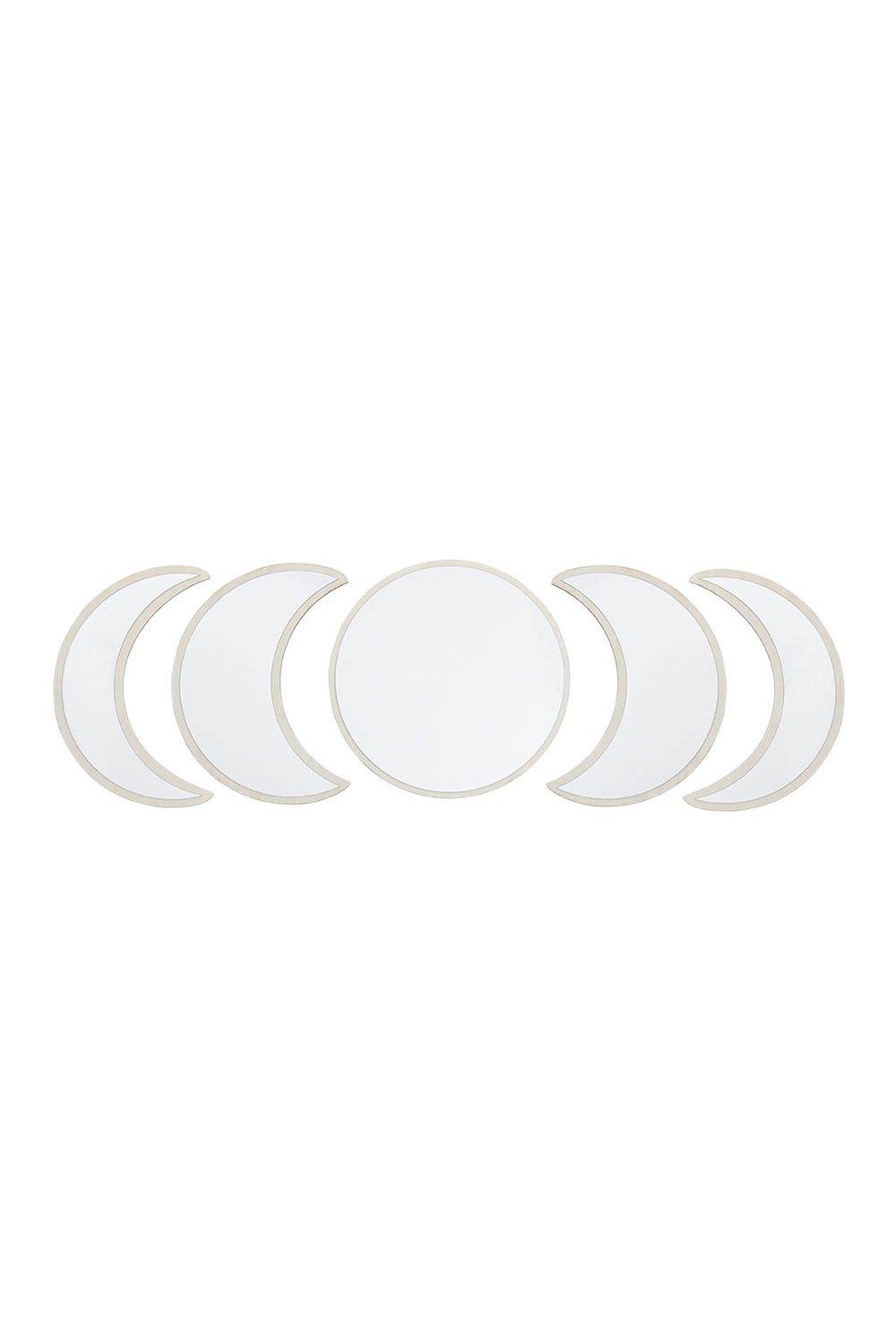 Mirrors Glass Moon Phase Mirror Set Living and Home