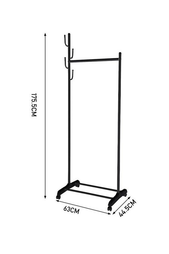 Living and Home Garment Hanging Rack on Wheels 2