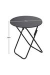 Living and Home 3Pcs Dining Table Set Modern Round Folding Table and Chairs thumbnail 5