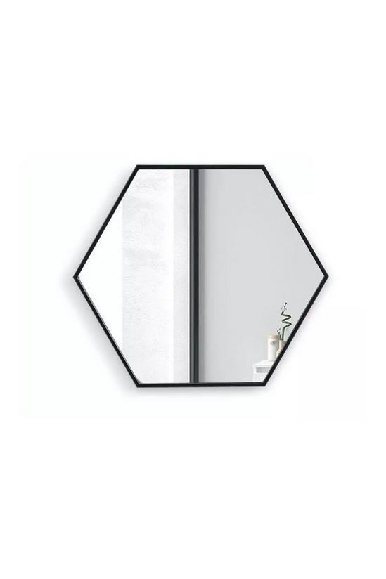 Living and Home Wall Mounted Modern Hexagon Vanity Mirror for Living Room Bathroom 6