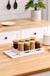 Living and Home 2-Row Rotating Storage Spice Rack Pull-out Countertop Storage Shelf Cabinet Organizer thumbnail 1