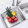 Living and Home Expandable Over the Sink Colander Stainless Steel thumbnail 1