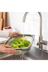 Living and Home Expandable Over the Sink Colander Stainless Steel thumbnail 2