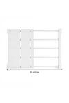 Living and Home Multiuse Scalable Wardrobe Storage Organizer Shelf Extendable Divider Rack thumbnail 6