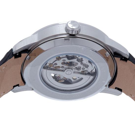 Heritor Automatic Heritor Automatic Davies Semi-Skeleton Leather-Band Watch - Silver/White 4