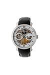 Heritor Automatic Aries Skeleton Leather-Band Watch thumbnail 1