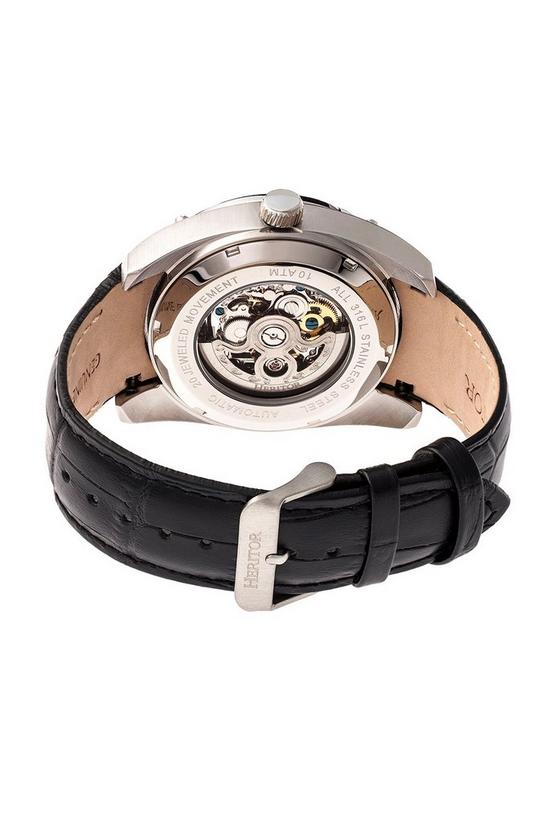 Heritor Automatic Daniels Semi-Skeleton Leather-Band Watch 2
