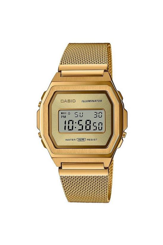 Casio Collection Stainless Steel Classic Digital Quartz Watch - A1000Mg-9Ef 1