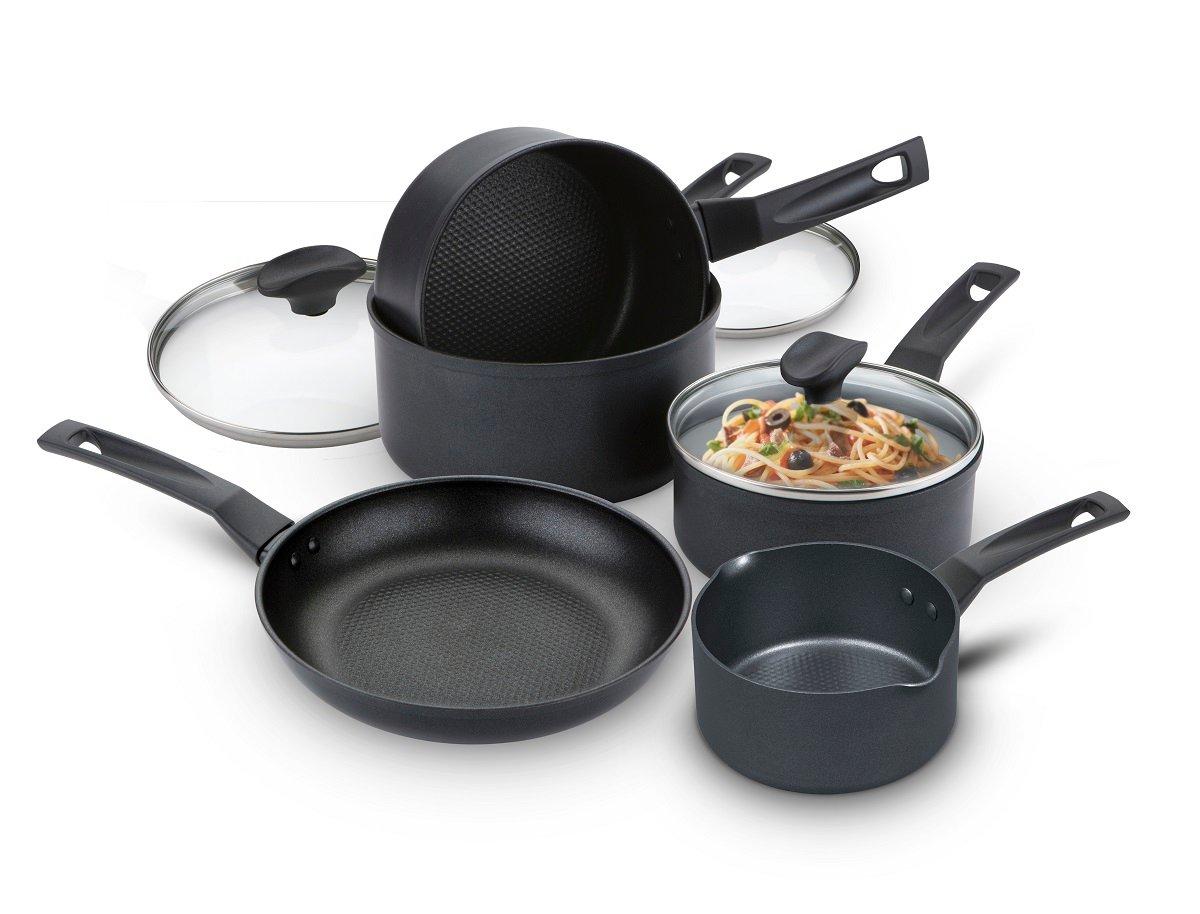 Pots Pans Cookware Set in Aluminium Dishwasher Safe Non Stick