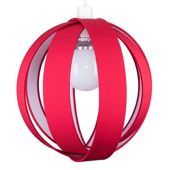 ValueLights J90 Red Ceiling Pendant Shade 1