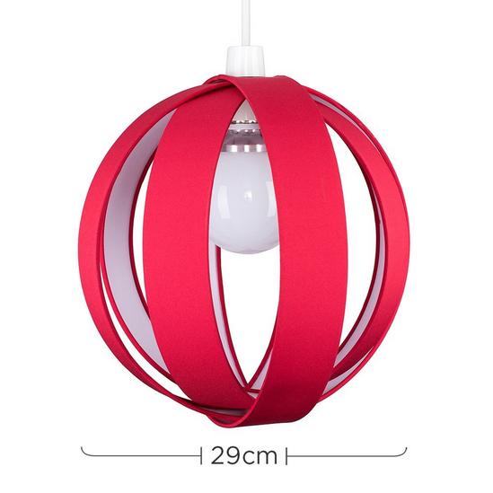 ValueLights J90 Red Ceiling Pendant Shade 5