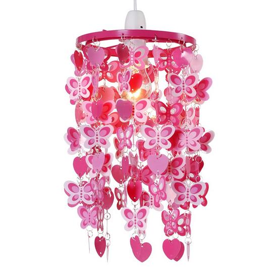 ValueLights Pink Ceiling Pendant Droplets Shade 1