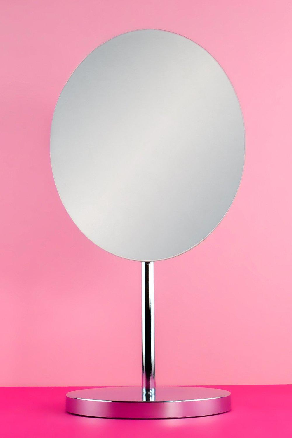 Tech Gadgets Oval Chrome Vanity Mirror Aroma Home 0466