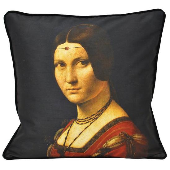 Paoletti Leonardo Belle Printed Piped Cushion 1