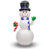 Valiant Inflatable Christmas Decoration - Giant Snowman with LED Lights 2.4m (7ft 11) thumbnail 1