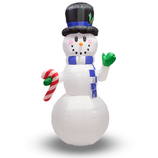 Valiant Inflatable Christmas Decoration - Giant Snowman with LED Lights 2.4m (7ft 11) 1