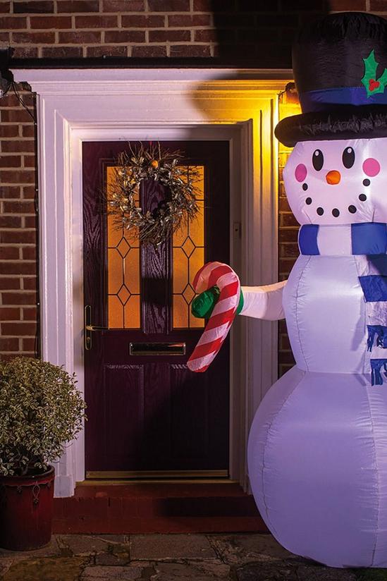 Valiant Inflatable Christmas Decoration - Giant Snowman with LED Lights 2.4m (7ft 11) 3