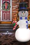 Valiant Inflatable Christmas Decoration - Giant Snowman with LED Lights 2.4m (7ft 11) thumbnail 4