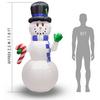 Valiant Inflatable Christmas Decoration - Giant Snowman with LED Lights 2.4m (7ft 11) thumbnail 5