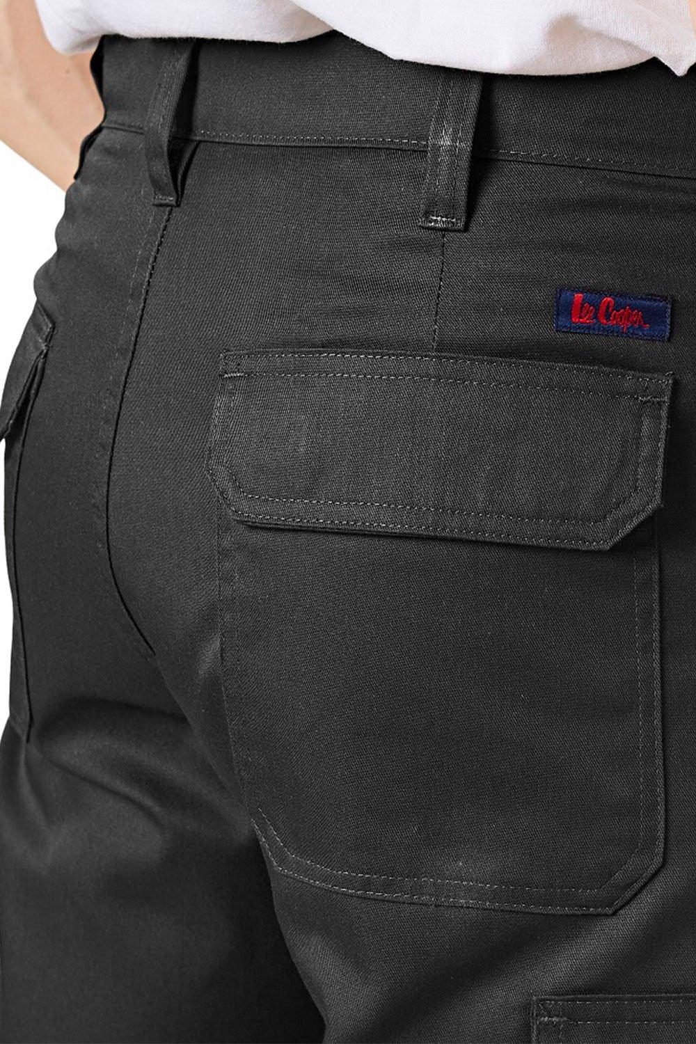 Lee Cooper Ladies Heavy Duty Easy Care Multi Pocket Work Safety Classic Cargo  Pants Trousers, Black, Size UK 12, Regular 30″ Leg – BigaMart