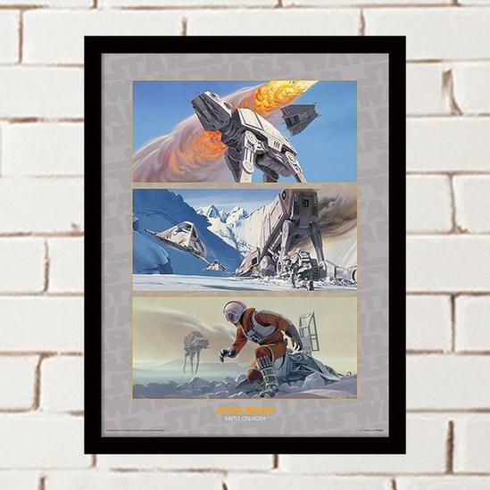Star Wars Star Wars (Battle On Hoth) 30 x 40cm Framed Collector Print 1