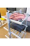 Schallen Mini 3 Tier 24 Heating Bars Foldable Airer Indoor Fast Dry Washing Electric Clothes Dryer Rack with Cover thumbnail 6