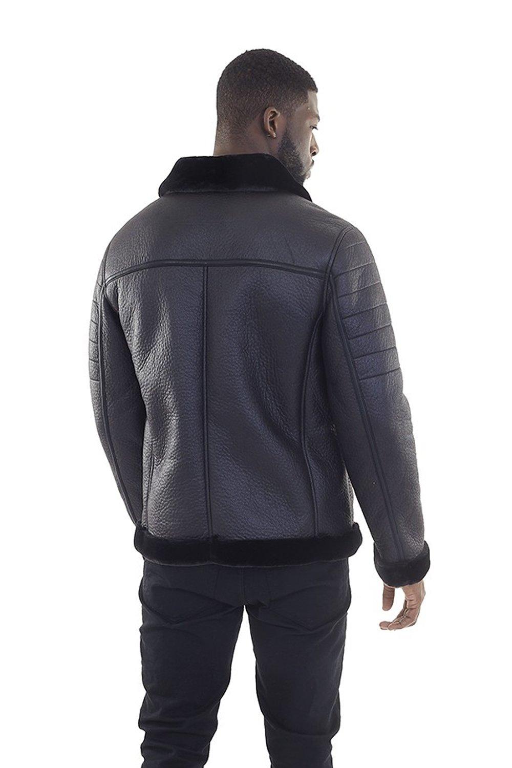 Brave soul faux hot sale leather jacket