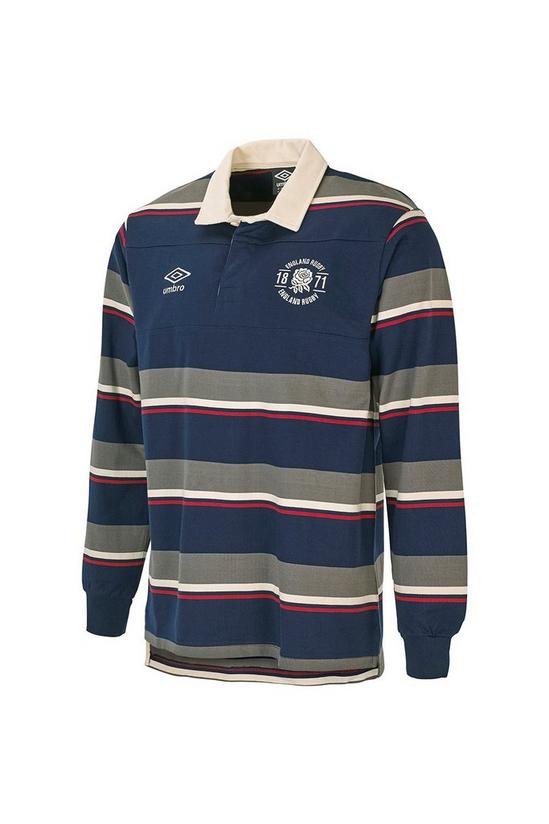 Umbro RFU Colour Block Striped Rugby LS Shirt 1