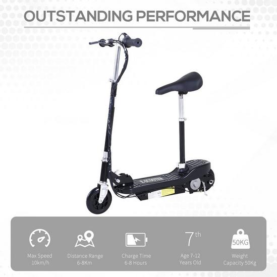 HOMCOM NEW 120W Ride on Electric Powered Scooters Adjustable Motor Bike for Kids 3