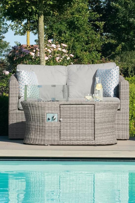 MAZE Oxford 2 Seat Sofa Set with Fire Pit Coffee Table 2