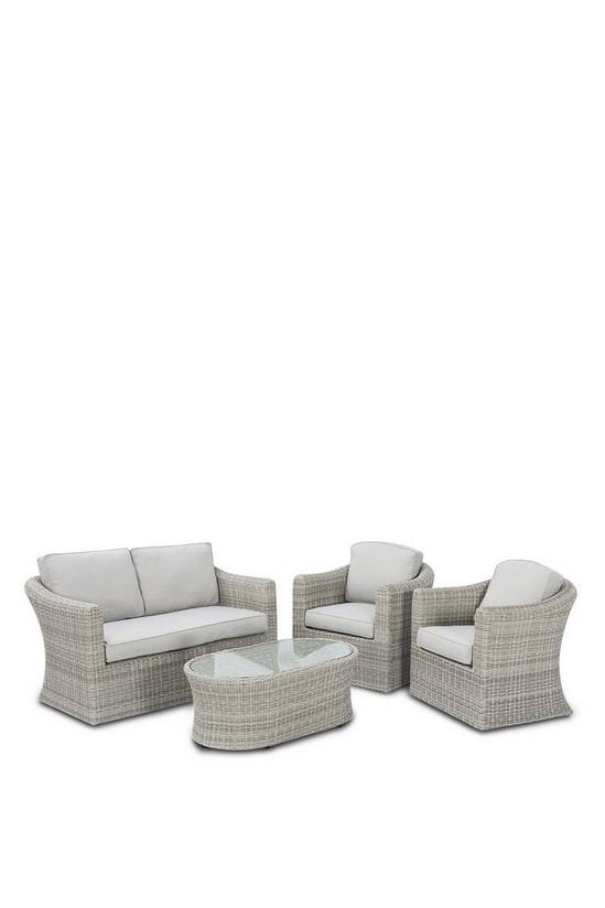 MAZE Oxford 2 Seat Sofa Set with Fire Pit Coffee Table 6